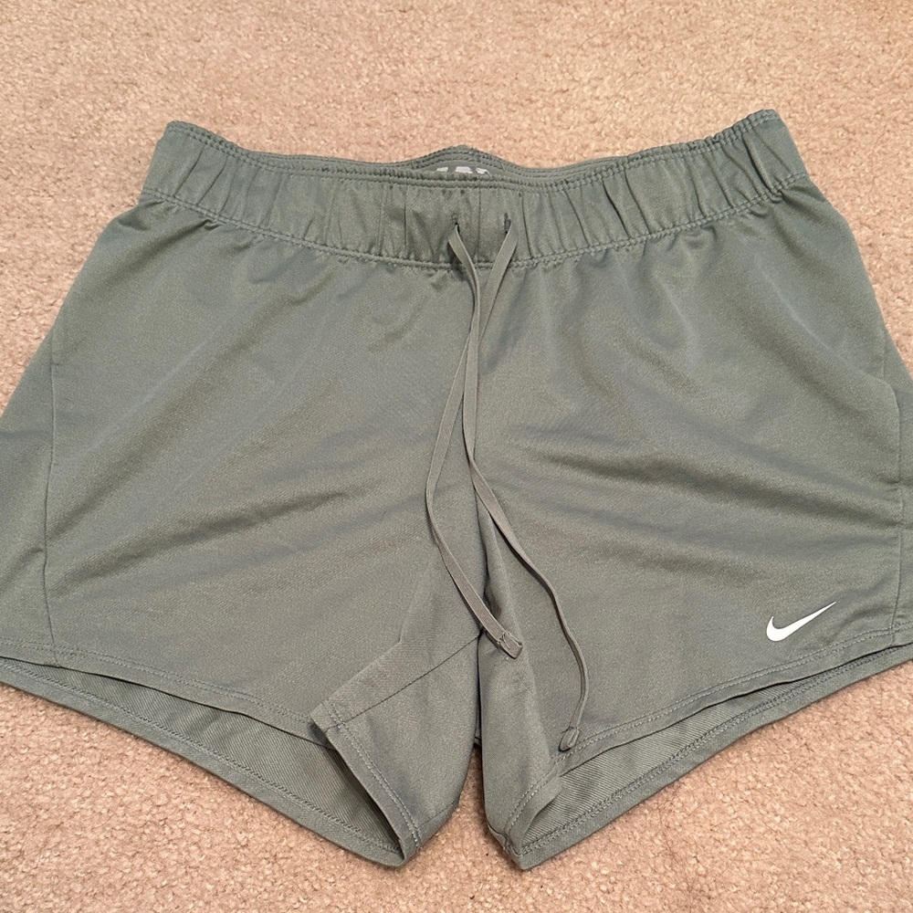 Nike Olive Green Women's Athletic Shorts